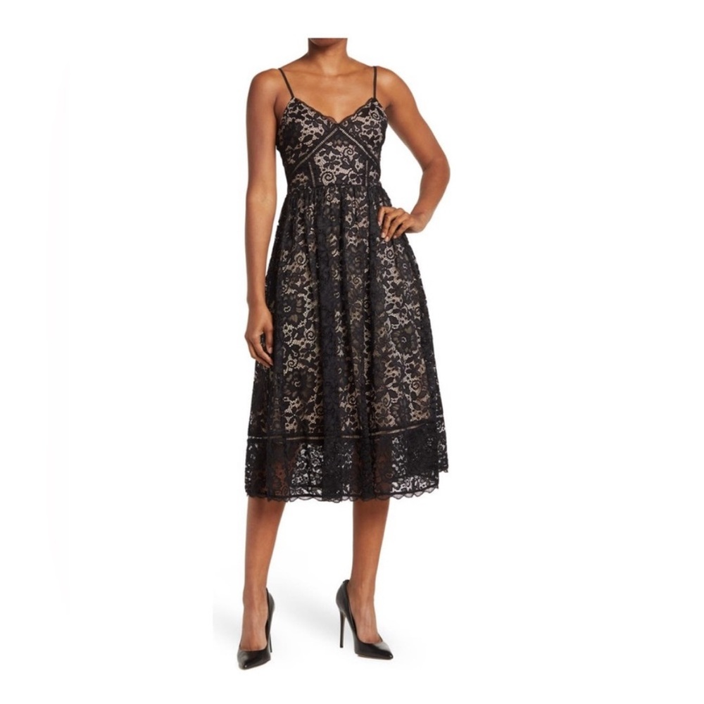 NWPT NSR Crochet Lace Midi Dress